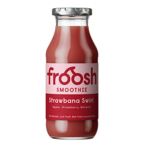 Strawbana Swirl Smoothie von froosh – Ergänzung zum Obstkorb