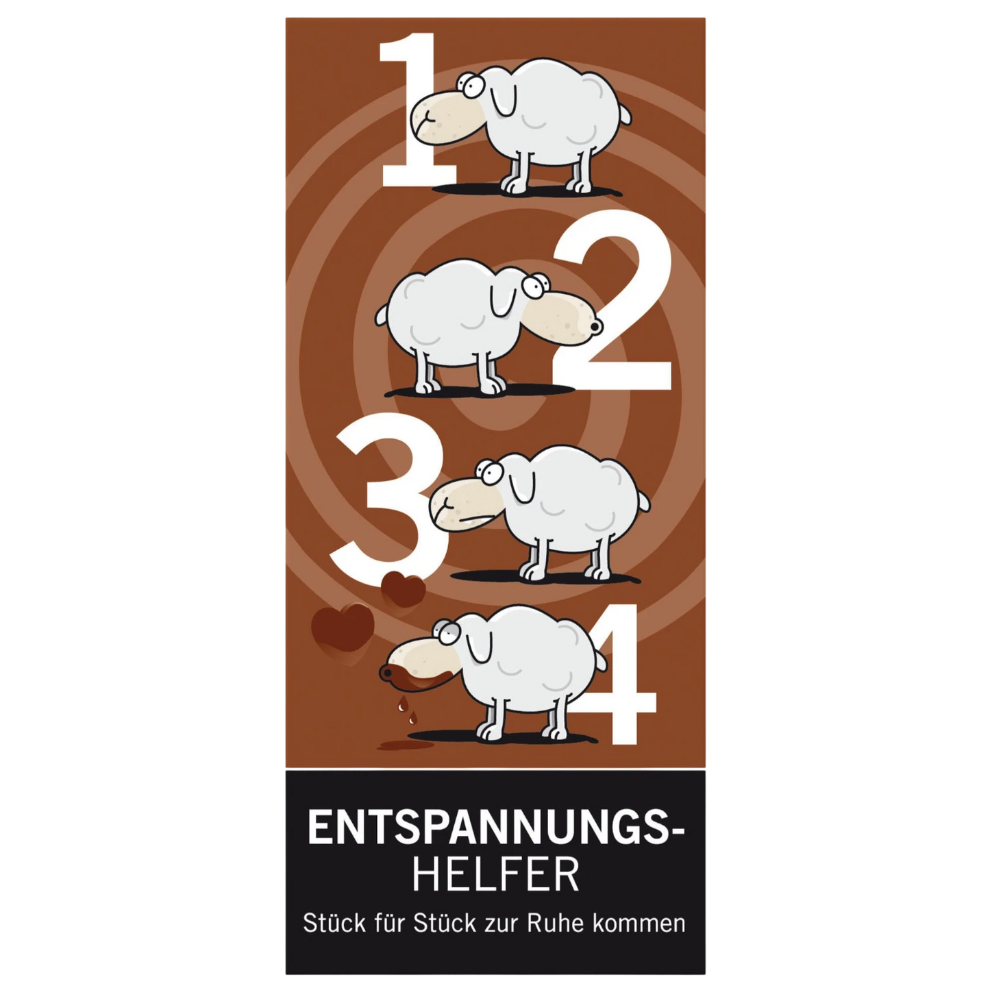 Obstline - Vielfalt erleben Meybona Vollmilchschokolade Entspannungshelfer mit Schaf-Illustration auf der Verpackung
