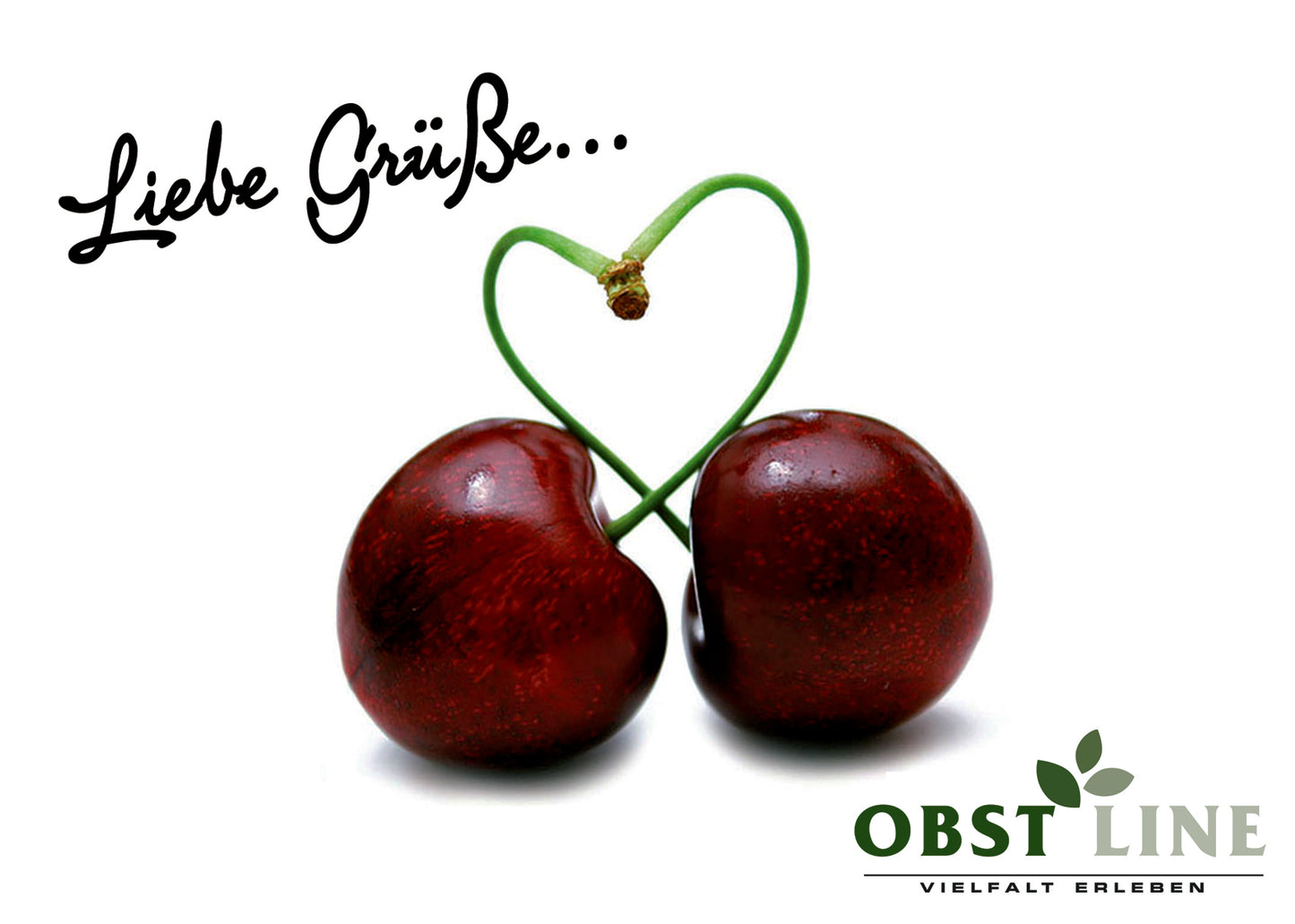Grußkarte Liebe Grüße zum Obstkorb