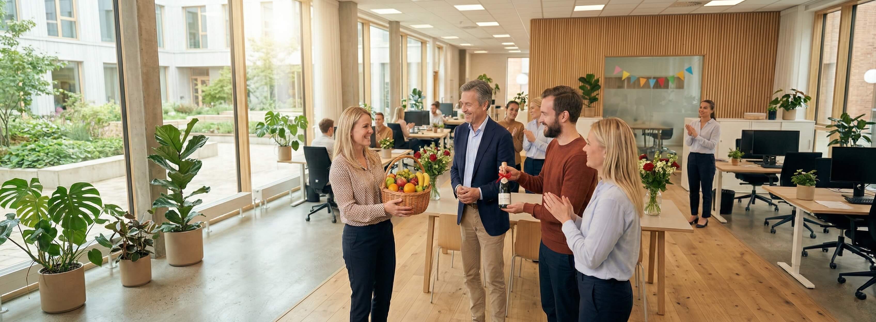 Ein Obstkorb zum Firmenjubiläum - natürlich von Obstline