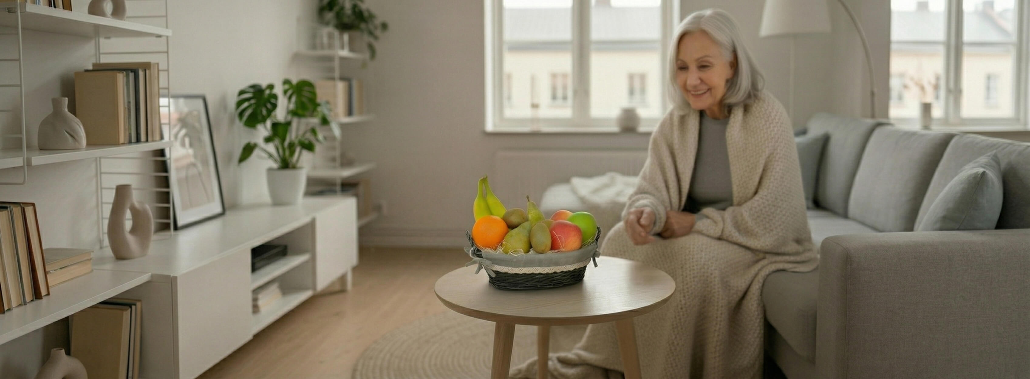 Ein Obst Geschenkkorb zum Anlass "Gute Besserung"