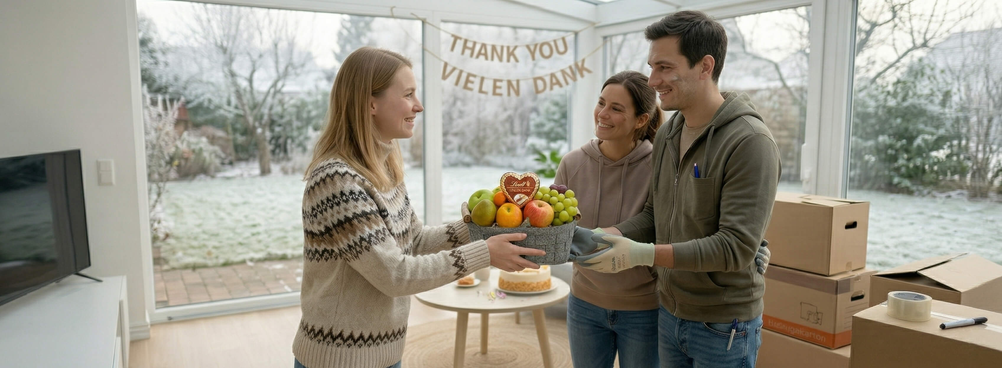 Einfach mal Danke sagen mit einem Obstkorb von Obstline