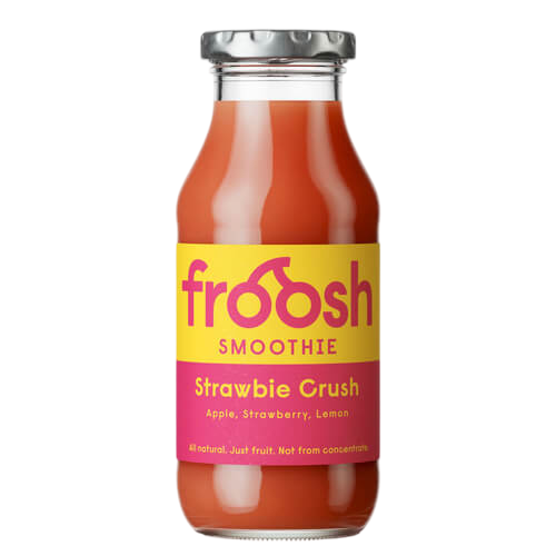 Strawbie Crush Smoothie von froosh – Ergänzung zum Obstkorb