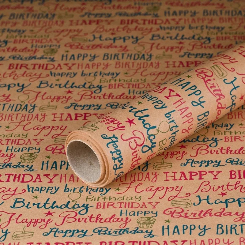 Geschenkpapier Happy Birthday